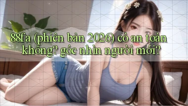 88fa (phiên bản 2026) có an toàn không góc nhìn người mới