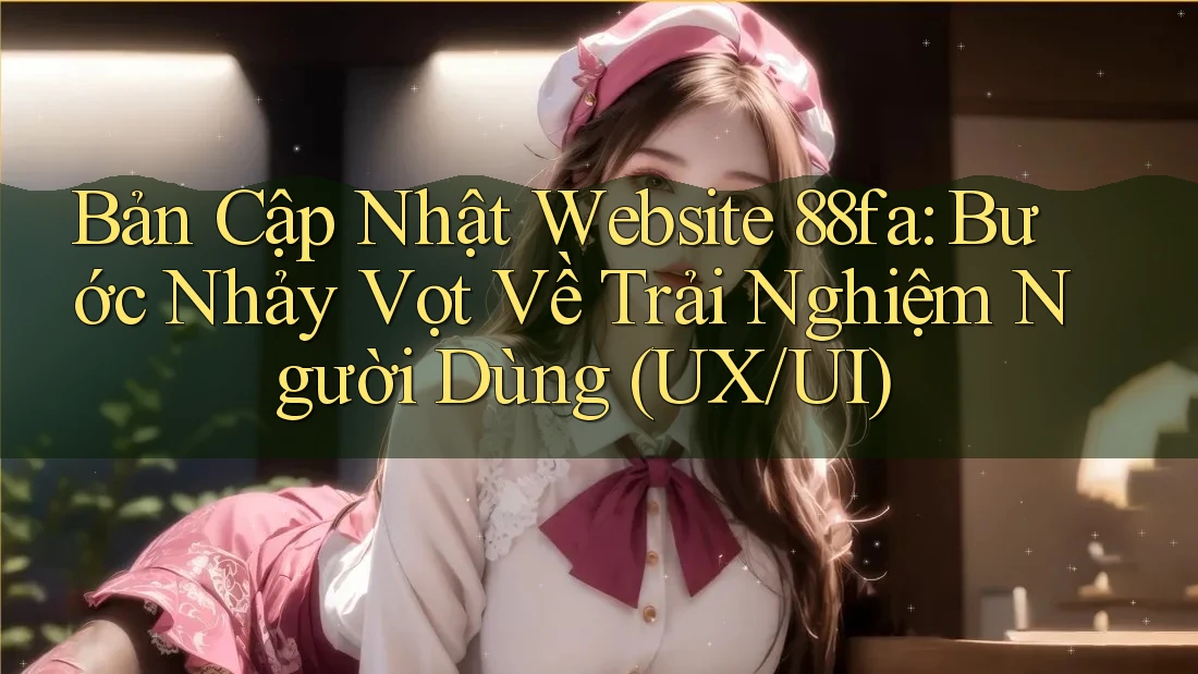 Bản Cập Nhật Website 88fa: Bước Nhảy Vọt Về Trải Nghiệm Người Dùng (UX/UI) Bản Cập Nhật Website 88fa: Bước Nhảy Vọt Về Trải Nghiệm Người Dùng (UX/UI)