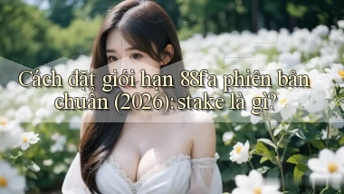 Cách đặt giới hạn 88fa phiên bản chuẩn (2026) stake là gì