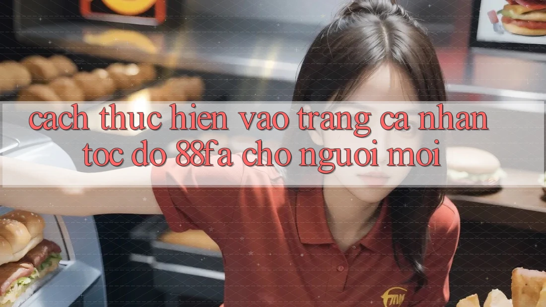 Cách thực hiện Vào trang cá nhân Tốc độ 88fa Cho Người Mới