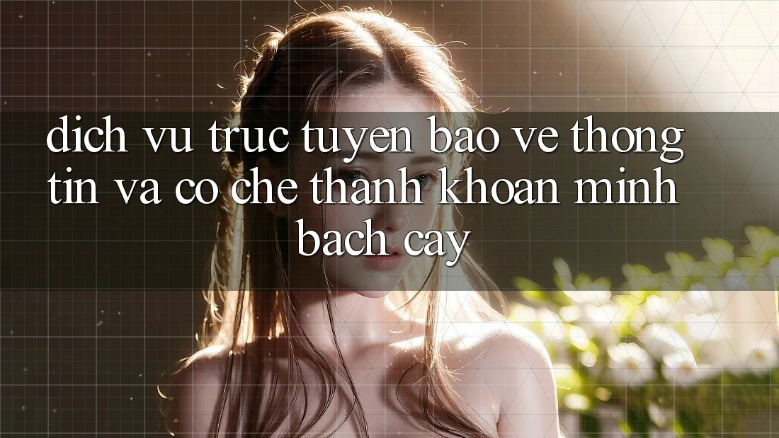 Dịch vụ trực tuyến Bảo vệ thông tin Và Cơ Chế Thanh Khoản Minh bạch Cậy