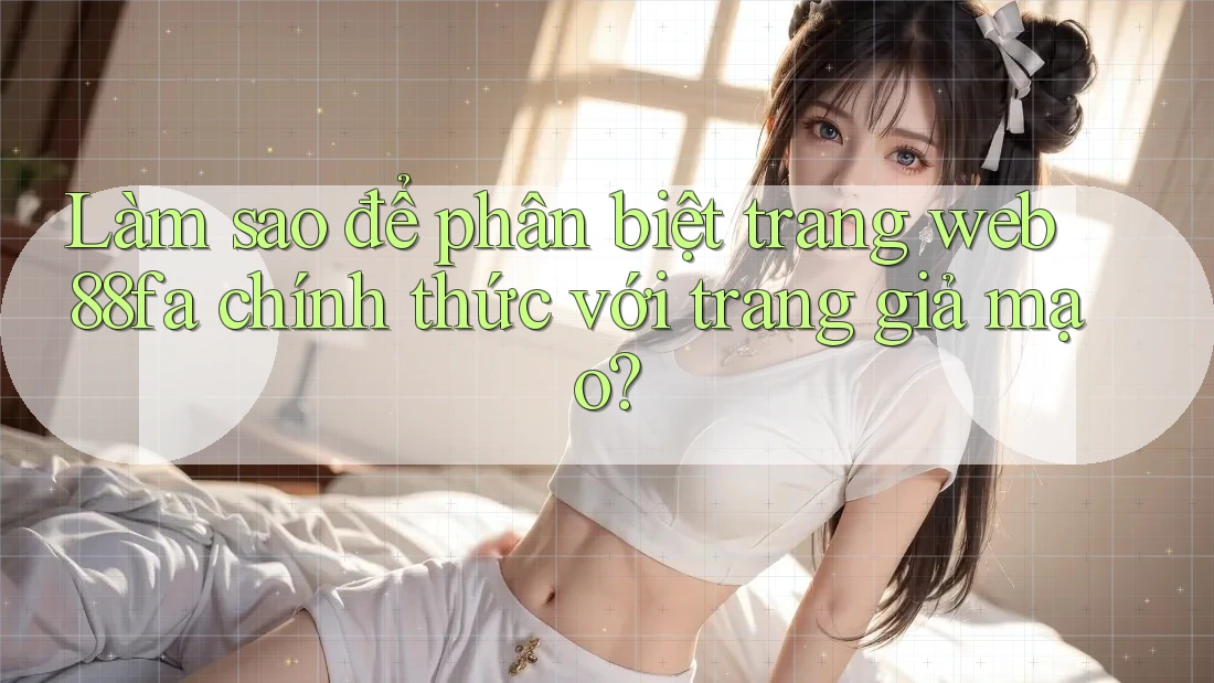 Làm sao để phân biệt trang web 88fa chính thức với trang giả mạo?