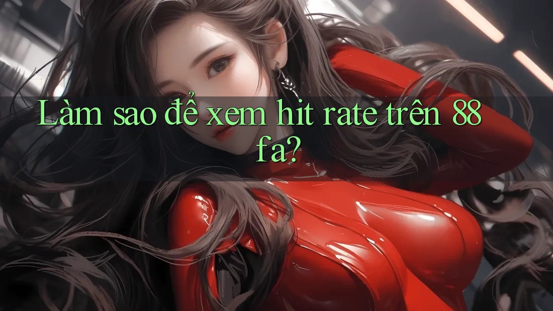 Làm sao để xem hit rate trên 88fa? Làm sao để xem hit rate trên 88fa?
