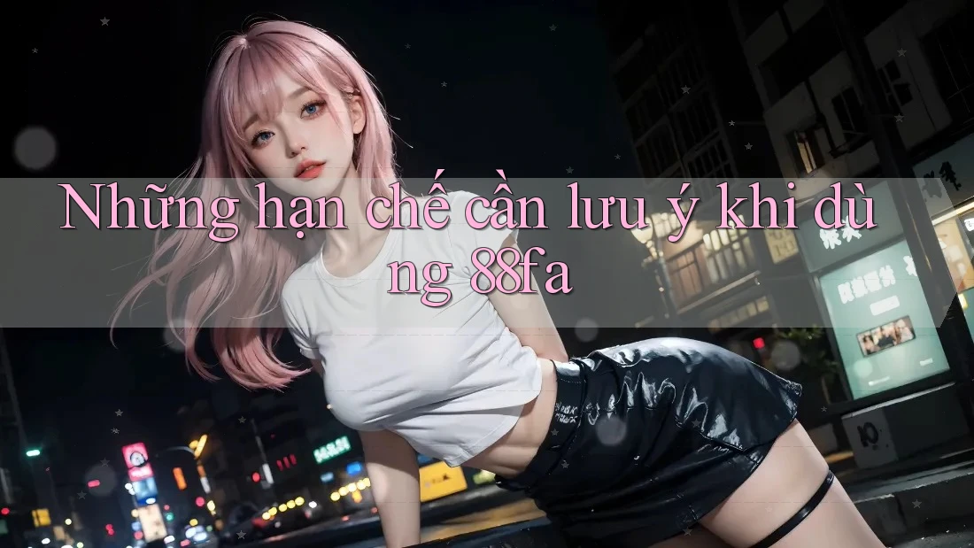 Những hạn chế cần lưu ý khi dùng 88fa Những hạn chế cần lưu ý khi dùng 88fa