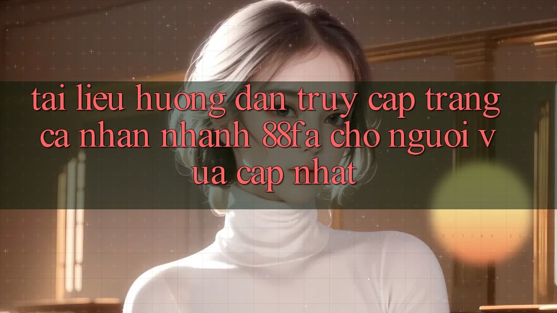 Tài liệu hướng dẫn Truy cập trang cá nhân Nhanh 88fa Cho Người Vừa cập nhật