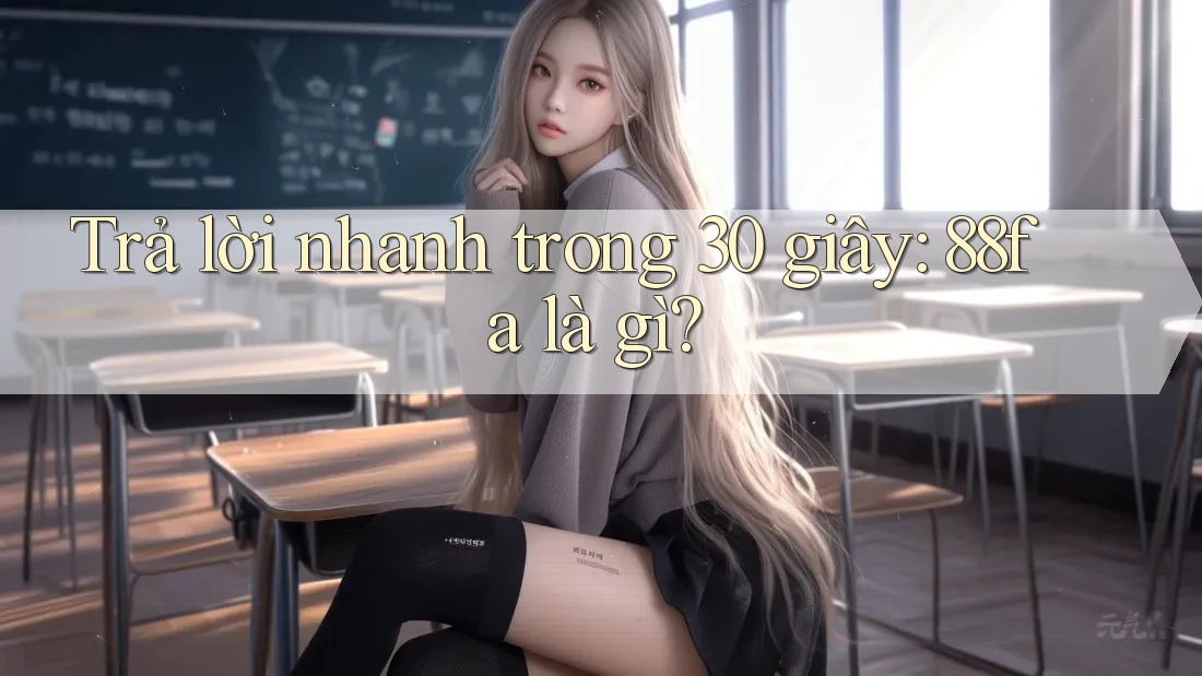 Trả lời nhanh trong 30 giây – 88fa là gì? Trả lời nhanh trong 30 giây – 88fa là gì?
