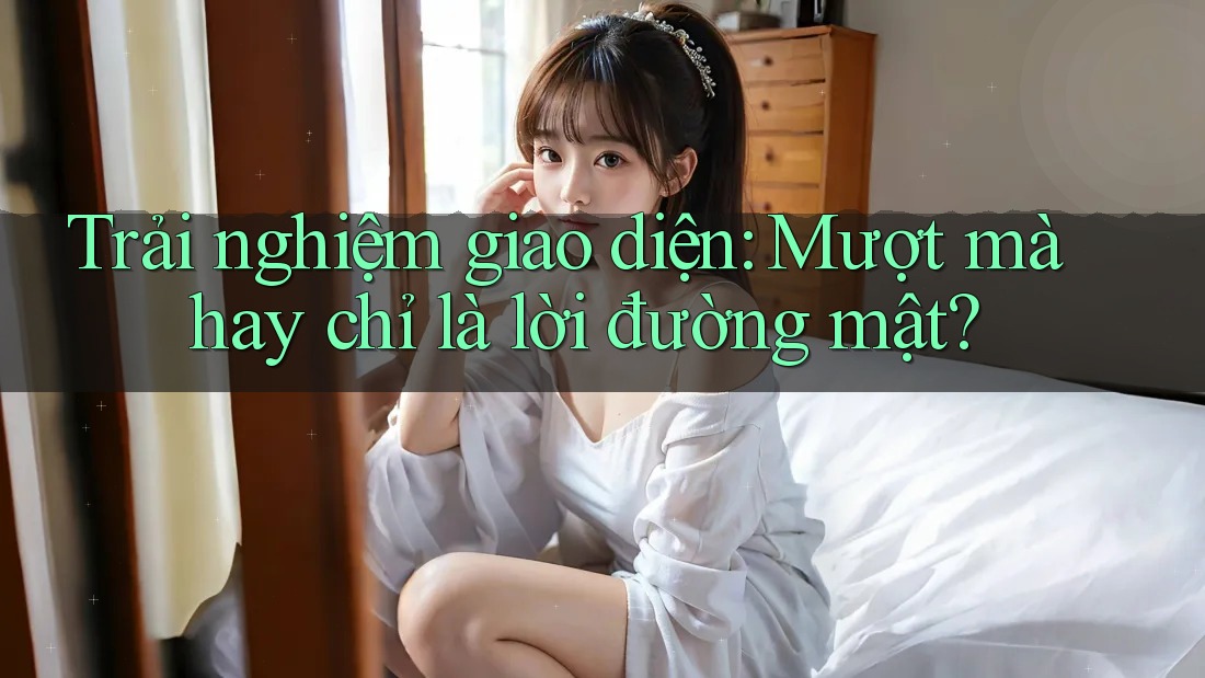Trải nghiệm giao diện: Mượt mà hay chỉ là lời đường mật? Trải nghiệm giao diện: Mượt mà hay chỉ là lời đường mật?