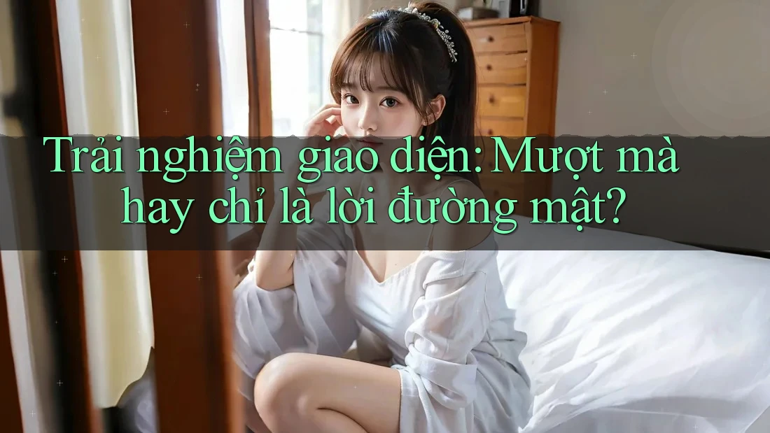 Trải nghiệm giao diện: Mượt mà hay chỉ là lời đường mật? Trải nghiệm giao diện: Mượt mà hay chỉ là lời đường mật?