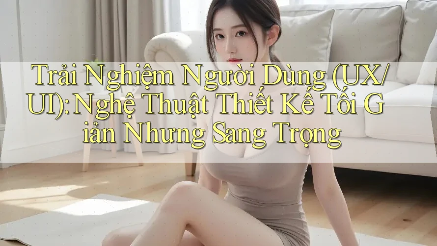 Trải Nghiệm Người Dùng (UX/UI): Nghệ Thuật Thiết Kế Tối Giản Nhưng Sang Trọng